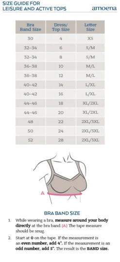 Amoena Lymph Flow Wire Free Front Closure Bra Long