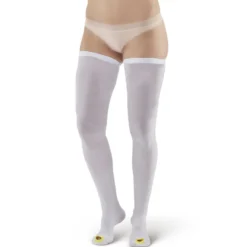 AW 401 Anti-Embolism Inspection Toe Thigh High Stockings 18 mmHg