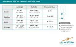 AW 109A Women's Patterned Knee High Dress Socks 15-20 mmHg