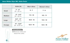 AW 140 Coolmax Ankle Socks 20-30 mmHg (3 Pack)