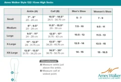 AW 122 Coolmax Knee High Socks 15-20 mmHg