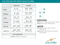 AW 152 Medical Support Knee Highs 15-20 mmHg