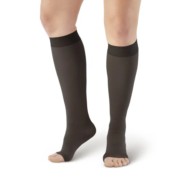 AW 201 Medical Support Open Toe Knee Highs 20-30 mmHg