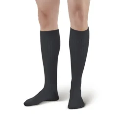 AW 129 Men's Microfiber/Cotton Knee High Dress Socks 15-20 mmHg