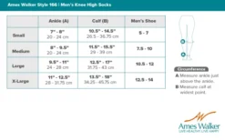 AW 166 Men's Travel Knee High Socks 15-20 mmHg (Sale) Small Khaki