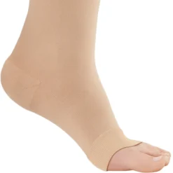 AW 291OT Luxury Opaque Open Toe Knee Highs 20-30 mmHg