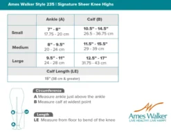 AW 235OT Signature Sheer Open Toe Knee Highs 15-20 mmHg (Sale)