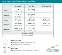 AW 16 Sheer Support Knee Highs 15-20 mmHg