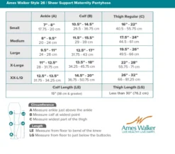 AW 26 Sheer Support Maternity Pantyhose 15-20 mmHg
