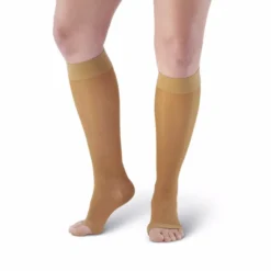 AW 41 Sheer Support Open Toe Knee Highs 15-20 mmHg
