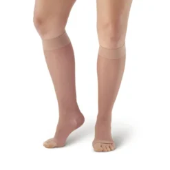 AW 41 Sheer Support Open Toe Knee Highs 15-20 mmHg
