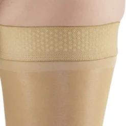 AW 262 Signature Sheer Open Toe Thigh Highs w/Dot Band 15-20 mmHg