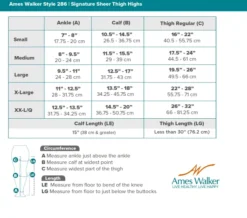 AW 286 Signature Sheer Thigh Highs w/Top Band 15-20 mmHg (Sale)