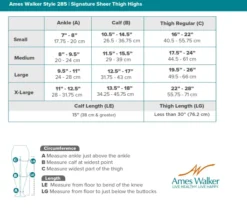 AW 285 Signature Sheer Thigh Highs w/Top Band 20-30 mmHg