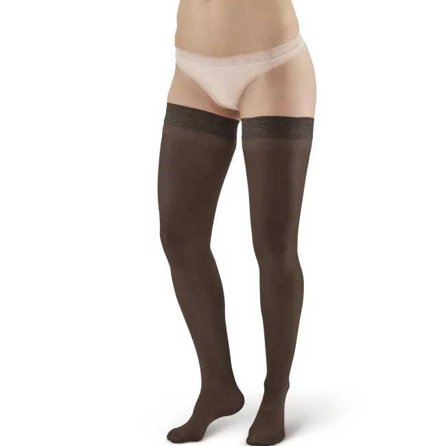 AW 74 Soft Sheer Thigh Highs w/Band 8-15 mmHg (3 Pack)