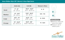 AW 167 Women's Travel Knee High Socks 15-20 mmHg