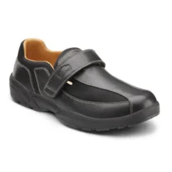Dr. Comfort Men's Douglas Leather w/Stretch Band Shoes