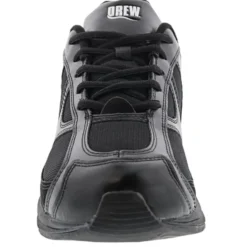 Drew Men's Surge Leather Athletic Shoes Black Mesh