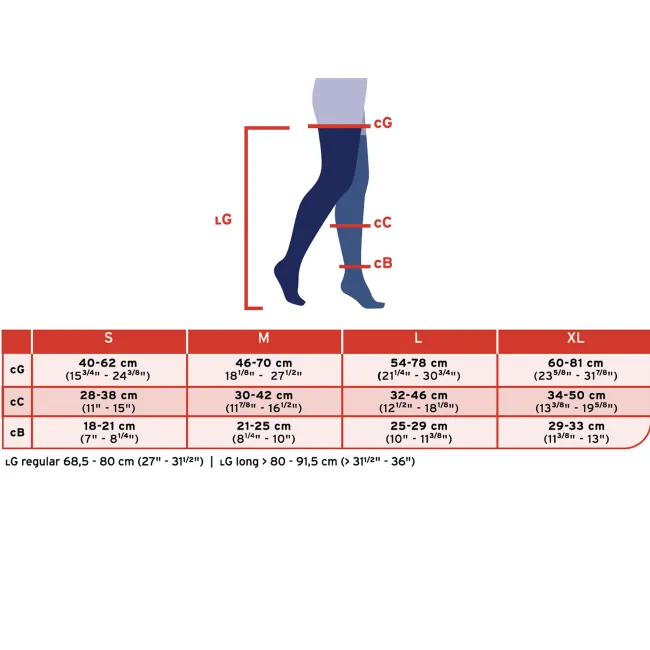 Jobst for Men Thigh Highs w/Dot Band 20-30 mmHg
