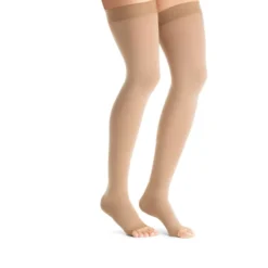 Jobst Opaque Open Toe Maternity Thigh Highs w/Top Band 15-20 mmHg