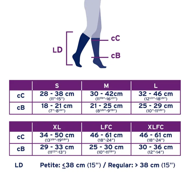 Jobst Opaque SoftFit Open Toe Knee Highs 30-40 mmHg