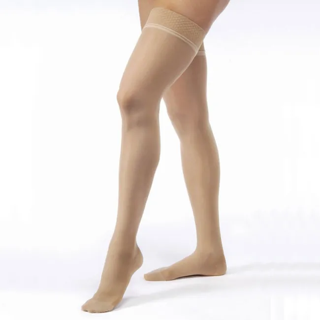 Jobst UltraSheer Thigh Highs w/Silicone Dot Band 15-20 mmHg