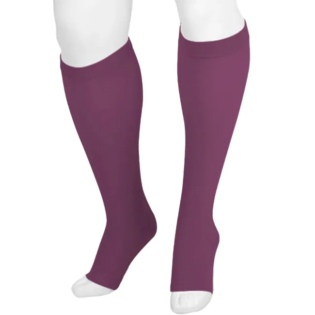 Juzo Dynamic 3511 Signature Collection Trend Colors Open Toe Knee Highs w/Silicone Band 3.5cm 20-30 mmHg