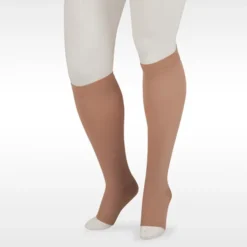 Juzo 3511 Dynamic Soft Open Toe Max Knee Highs w/Silicone 5cm Band 20-30 mmHg