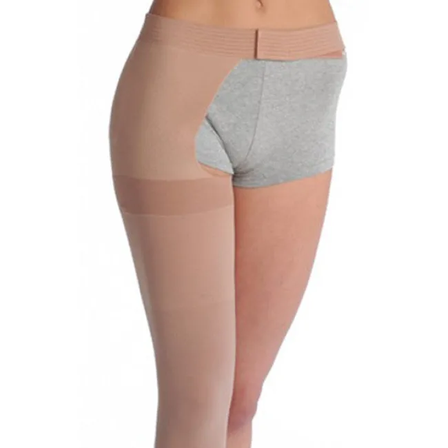 Juzo 3513 Dynamic Soft Open Toe Thigh High Left Waist Attach. 40-50 mmHg