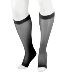 Juzo 2100 Naturally Sheer Open Toe Knee Highs 15-20 mmHg
