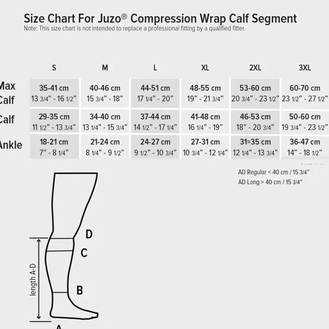 Juzo 6020 Short Stretch Cooling Wrap Calf