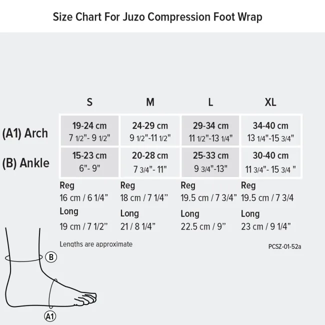 Juzo 6020 Short Stretch Cooling Wrap Foot