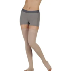 Juzo Soft 2000 Open Toe Thigh Highs w/Silicone Band 15-20 mmHg