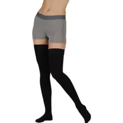 Juzo 2002 Soft Open Toe Thigh Highs w/Silicone Band 30-40 mmHg