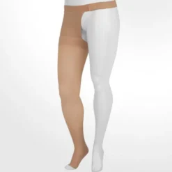 Juzo 2002 Soft Open Toe Thigh High w/Hip Attachment 30-40 mmHg Left