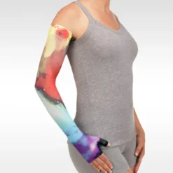 Juzo Soft 2002 Signature Collection Print Watercolor Multi Burst Armsleeve 30-40 mmHg