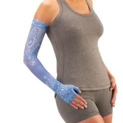 Juzo Soft 2000 Signature Collection Print Vintage Blue Armsleeve 15-20 mmHg