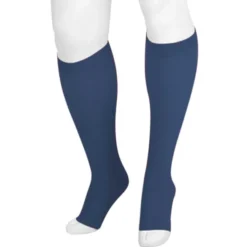 Juzo Soft 2000 Signature Collection Trend Colors Open Toe Knee Highs w/Silicone Band 15-20 mmHg