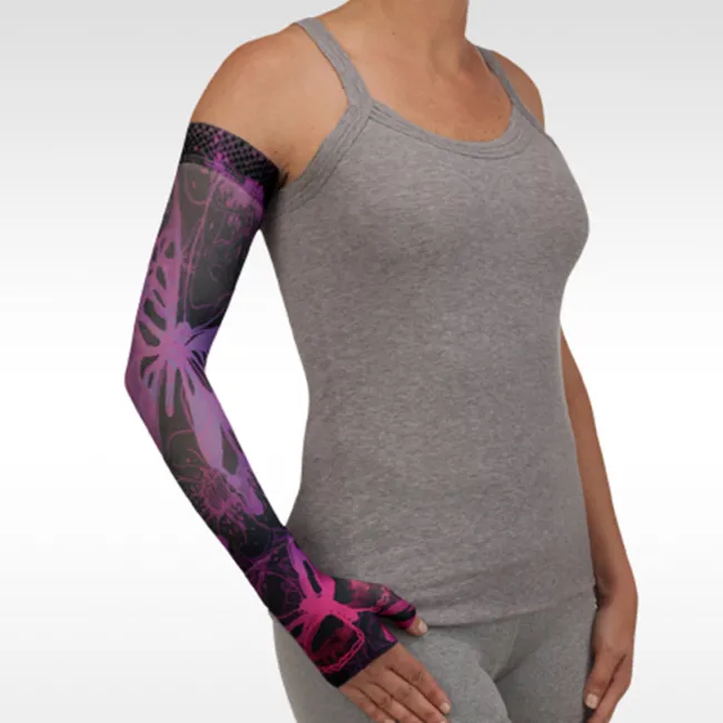 Juzo Soft 2000 Signature Collection Print Butterfly Psychedelic Purple Armsleeve 15-20 mmHg