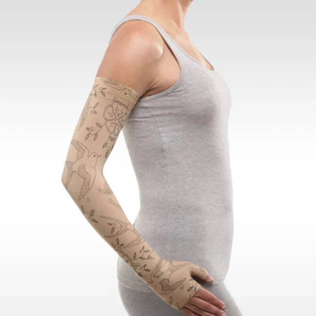 Juzo Soft 2001 Signature Collection Print Bird Henna Armsleeve 20-30 mmHg