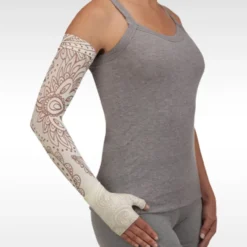 Juzo Soft 2001 Signature Collection Print Boho Chic Ivory Armsleeve 20-30 mmHg