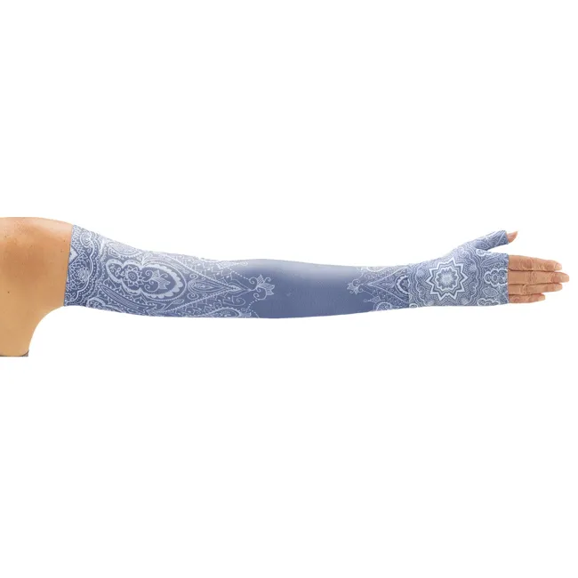 Juzo Soft 2001 Signature Collection Print Vintage Blue Armsleeve 20-30 mmHg