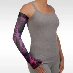 Juzo Soft 2001 Signature Collection Print Butterfly Psychedelic Purple Armsleeve 20-30 mmHg