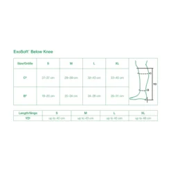 L&R Solaris ExoSoft Below Knee Open Toe 20-30 mmHg