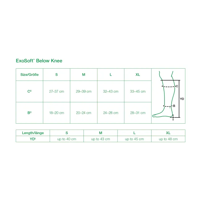 L&R Solaris ExoSoft Below Knee Open Toe 15-20 mmHg
