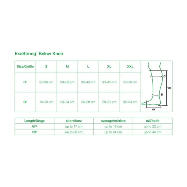 L&R Solaris ExoStrong Below Knee Closed Toe w/KnitTop - 20-30 mmHg