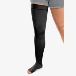 L&R Solaris ExoStrong Thigh High Open Toe w/Silicone Top - 30-40 mmHg