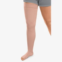 L&R Solaris ExoStrong Thigh High Open Toe w/Silicone Top - 30-40 mmHg