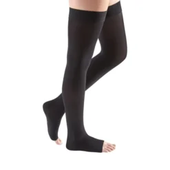 Mediven Comfort Open Toe Thigh Highs w/Silicone Dot Band 30-40 mmHg