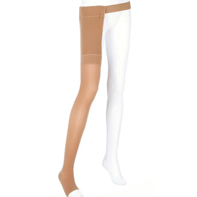 Mediven Plus Open Toe Thigh Highs w/Waist Attachment Right Leg 30-40 mmHg